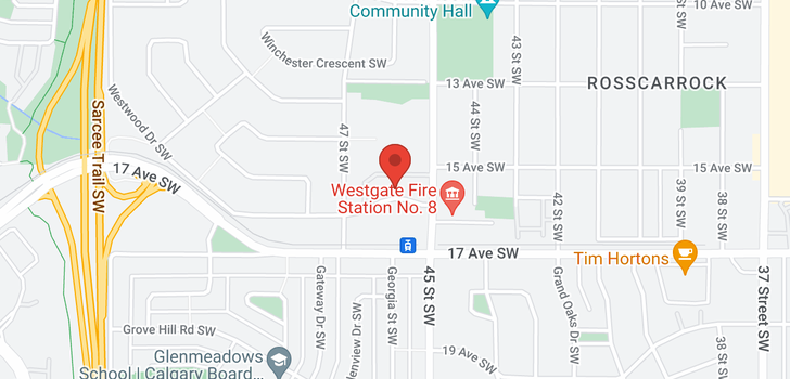 map of 313 550 Westwood Drive SW